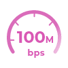 100m bps